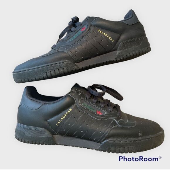 ⚡️ Adidas Yeezy Powerphase “Calabasas” in Core Black Sneakers Athletic Shoes ⚡️ - Picture 4 of 16